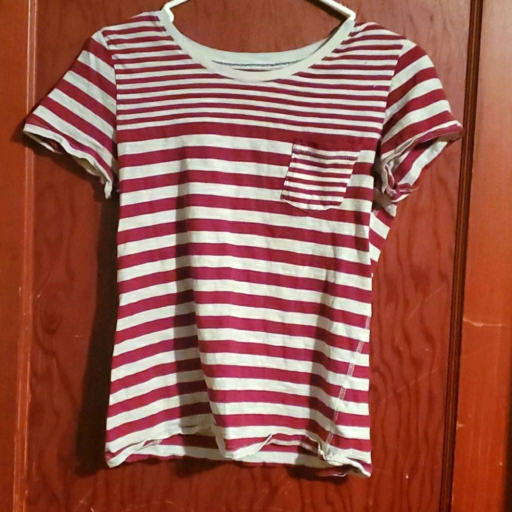 A red striped shirt